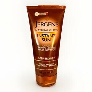 Jergens Natural Glow Instant Sun Self Tanner DEEP BRONZE Sunless Tanning Lotion